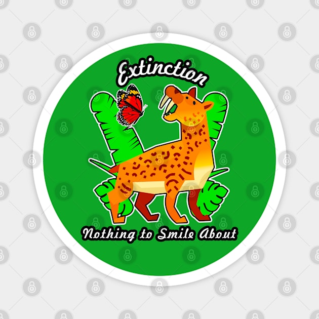 🦖 Smilodon Is Not Smiling about Smilodon Extinction Magnet by Pixoplanet